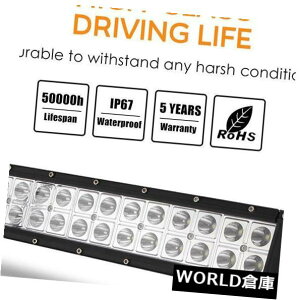 LEDCgo[ 13 "120W 2LEDԂ̃tHOvo[X|bgCghƓ 13" 120W 2 Row LED Car Fog Light Bar Spotlight Waterproof Floodlight Work Lamp