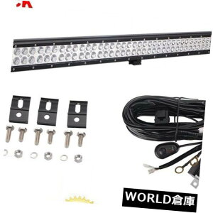 LEDCgo[ {[g̃W[ṽV{[̃gN^[C[^]邽߂44C`LED̎d̃Cgo[̓_̍^ 44''inch LED Work Light Bar Spot Flood For Driving Boat Jeep Chevy Tractor Wire