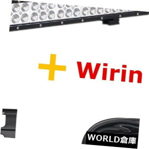 LEDCgo[ 44C`288bgledCgo[X|bgtbhhCrOW[vIt[htHOv+z12{g24{g 44Inch 288W LED Light Bar Spot Flood Driving Jeep Offroad Fog Lamp+Wiring 12V24V