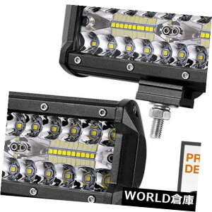 LED���C�g�o�[ �J�[SUV�W�[�v�X�|�b�g+�^���iLED�`�b�v�j���[�N/�t�H�O���C�g�o�[2�{6 '' 240W 12 000LM Car SUV Jeep Spot + Flood (LED Chips) Work/Fog Light Bar 2PCS 6'' 240W 12 000LM �y���s�A���i�z