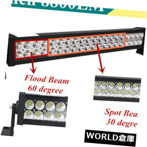 LEDCgo[ 22C`120W̓It[hW[vATV 23/50̂߂̉^]̃tHOvo[𓱂܂ 22''inch 120W Led Work Driving Fog Light Bar For Offroad Jeep Vehicle ATV 23/50