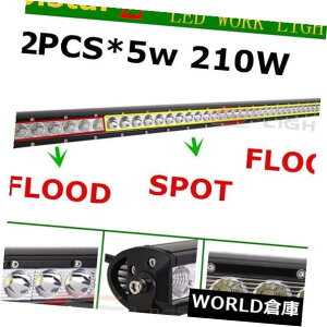 LEDCgo[ PsLEDCgo[210WX|bgtbhR{It[hgbNSUVv43/44 " Single Row LED Light Bar 210W Spot Flood Combo Offroad Truck Car SUV Lamp 43/44"