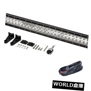 LEDCgo[ 42 "C`240WRGBn[OƔzLbg[gŃIt[hƃCgo[哱 42" inch 240W Led Offroad Work Light Bar with RGB halo Ring  Wiring kit Remote