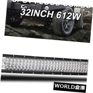 LEDCgo[ ȂIt[hSUVW[v^]32C`612W LED̎d̃Cgo[̓_̍^R{ 32inch 612W LED Work Light Bar Spot Flood Combo Driving Offroad SUV Jeep Curved