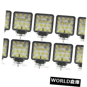 LEDCgo[ 10 N[4 "C`It[h48WƃCgo[LEDԂ̃tbhvhCrOSUV{[g 10× CREE 4"inch Offroad 48W Work Light Bar LED Car Flood Lamp Driving SUV Boat