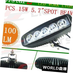 LEDCgo[ 2{15W LED[NCgo[X|bgr[It[hhCrOo[tHOUTE 12V / 24V 4WD 2pcs 15W LED Work Light Bar Spot Beam Off-roads Driving Bar Fog UTE 12V/24V 4WD