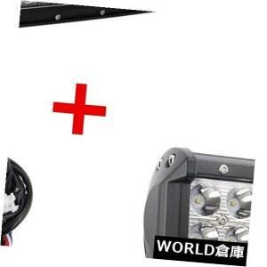 LEDCgo[ 52C`300WJ[uLEDCgo[R{4WDtH[hRZRIt[h+ 18W 4 "+zLbg53 52inch 300W Curved LED Light Bar Combo 4WD Ford RZR Offroad+18W 4"+Wiring Kit 53