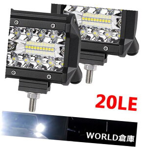LEDライトバー 2×4 "インチ120W LEDワークライトバースポットフラッドオフロード車トラックフォグランプライト 2x 4" INCH 120W LED WORK LIGHT BAR SPOT FLOOD OFFROAD CAR TRUCK FOG LAMP LIGHTS