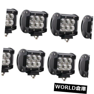 LEDCgo[ 8×4C`18WN[LED[NCgo[4WDIt[h^ATV SUVhCrOv 8X 4inch 18W CREE LED Work Light Bar 4WD Offroad Flood Fog ATV SUV Driving Lamp