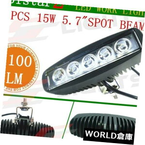 LEDCgo[ 2x 15W LED[NCgo[It[hX|bgr[hCrOo[tHOUTE 12V 24V 4WD{[g 2x 15W LED Work Light Bar Offroad Spot Beam Driving Bar Fog UTE 12V 24V 4WD Boat