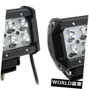 LEDCgo[ ̃gbÑgNX̓_v𗣂ꂽg18W LED̎Ԃ̎d̃Cgo[UTV 4X4 4WD Pair 18W LED Car Work Light Bar UTV 4X4 4WD Off Road Truck Motocross Spot Lamps