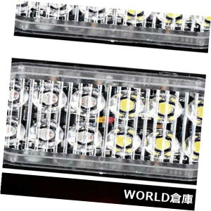 LEDCgo[ 2x 12LEDXg{ً}x_ŃTCh}[J[gbNo[nU[hRV 2x 12LED Strobe Emergency Warning Light Flashing Side Marker Truck Bar Hazard RV