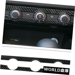 CeAplAudi A3 8V 2014-2018̂߂̒Yf@ۂ̓̃GARCDplJo[g Carbon Fiber Interior Air Condition CD Panel Cover Trim For Audi A3 8V 2014-2018
