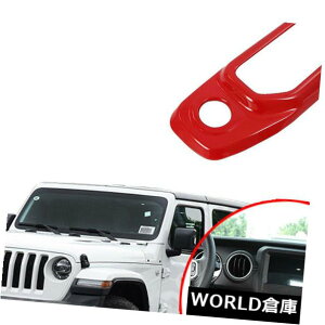 CeApl2018NW[vO[󒲒plJo[ԃgp For 2018 Jeep Wrangler Interior Air Conditioning Adjustment Panel Cover Red Trim