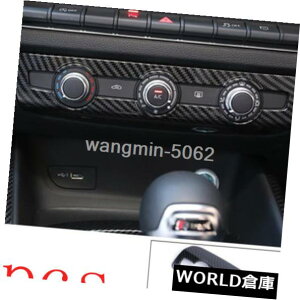 CeAplAudi A3 8V 2014-2018̂߂̒Yf@ۂ̓̃GARCDplJo[g Carbon Fiber Interior Air Condition CD Panel Cover Trim For Audi A3 8V 2014-2018