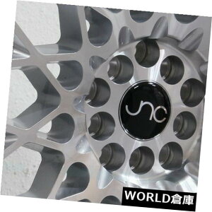 �C�O�A���z�C�[�� 18x8.5 JNC 039 JNC039 5x100 / 5x120 35�V���o�[�}�V���t�F�C�X�z�C�[�������Z�b�g�i4�j 18x8.5 JNC 039 JNC039 5x100/5x120 35 Silver Machine Face Wheel Rims set(4) �y���s�A���i�z
