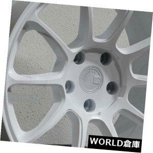 COAzC[ 18x9 Aodhan AH06 AH6 5x120 30zCgzC[Zbgi4j 18x9 Aodhan AH06 AH6 5x120 30 White Wheels Rims Set(4)