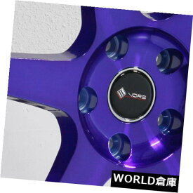 海外輸入ホイール 18x8.5 Vors TR37 5x108 35キャンディパープルブルーホイールリムセット（4） 18x8.5 Vors TR37 5x108 35 Candy Purple Blue Wheels Rims Set(4)