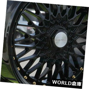 �C�O�A���z�C�[�� 17x8.5 ESR SR03 SR3 5x100 / 5x114.3 30�O���X�u���b�N�z�C�[�������Z�b�g�i4�j 17x8.5 ESR SR03 SR3 5x100/5x114.3 30 Gloss Black Wheels Rims Set(4)