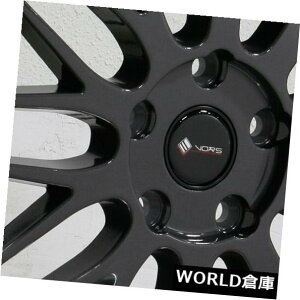 �C�O�A���z�C�[�� 18x9 Vors VR8 5x108 35�n�C�p�[�u���b�N�z�C�[�������Z�b�g�i4�j 18x9 Vors VR8 5x108 35 Hyper Black Wheels Rims Set(4) �y���s�A���i�z