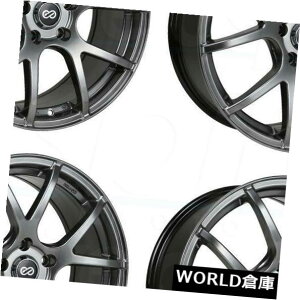 COAzC[ 17x7.5GPCM52 5x114.3 40nCp[ubNzC[Zbgi4j 17x7.5 Enkei M52 5x114.3 40 Hyper Black Wheels Rims Set(4)