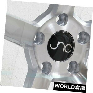�C�O�A���z�C�[�� 18x9 / 18x10 JNC 026 JNC026 5x114.3 32/25�V���o�[�}�V���t�F�C�X�z�C�[�������Z�b�g�i4�j 18x9/18x10 JNC 026 JNC026 5x114.3 32/25 Silver Machine Face Wheel Rims set(4) �y���s�A���i�z