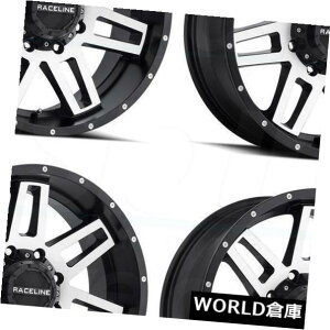 COAzC[ 17x9 Raceline 931MCWFN^[5x5 / 5x5.5 0@BHubNzC[Zbgi4j 17x9 Raceline 931M Injector 5x5/5x5.5 0 Machined Black Wheels Rims Set(4)