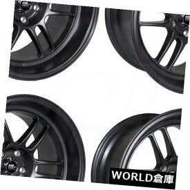海外輸入ホイール 17x9.5 MST鈴鹿5x120 20マットブラックホイールリムセット（4） 17x9.5 MST Suzuka 5x120 20 Matte Black Wheels Rims Set(4)