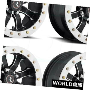 �C�O�A���z�C�[�� 14x7 Raceline A71 Mamba Beadlock 4x110 30�u���b�N�z�C�[�������Z�b�g�i4�j 14x7 Raceline A71 Mamba Beadlock 4x110 30 Black Wheels Rims Set(4) �y���s�A���i�z