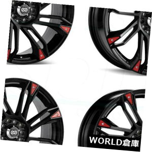 COAzC[ 17x7 Enkei Gw8 4x100 / 114.3 42ubNyCgzC[Zbgi4j 17x7 Enkei Gw8 4x100/114.3 42 Black Paint Wheels Rims Set(4)