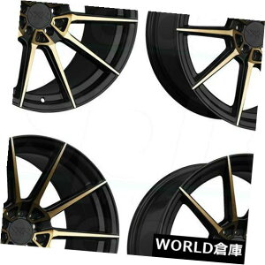 海外輸入ホイール 18x9.5 / 18x10.5 XXR 567 5x100 / 5x114.3 20/20ブロンズブラックホイールリムセット(4) 18x9.5/18x10.5 XXR 567 5x100/5x114.3 20/20 Bronze Black Wheels Rims Set(4)