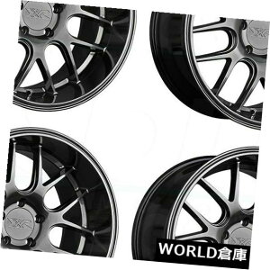 �C�O�A���z�C�[�� 18x9 / 18x10.5 XXR 530D 5x114.3 20/20�N�����u���b�N�z�C�[�������Z�b�g�i4�j 18x9/18x10.5 XXR 530D 5x114.3 20/20 Chromium Black Wheels Rims Set(4)