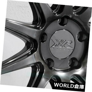 �C�O�A���z�C�[�� 18x9 / 18x10.5 XXR 527D 5x114.3 20/20�N�����u���b�N�z�C�[�������Z�b�g�i4�j 18x9/18x10.5 XXR 527D 5x114.3 20/20 Chromium Black Wheels Rims Set(4) �y���s�A���i�z