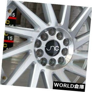 �C�O�A���z�C�[�� 18x9.5 JNC 051 JNC051 5x100 / 5x114.3 35�V���o�[�̃}�V���t�F�C�X�B �z�C�[�������Z�b�g�i4�j 18x9.5 JNC 051 JNC051 5x100/5x114.3 35 Silver Machine Face. Wheel Rims set(4) �y���s�A���i�z