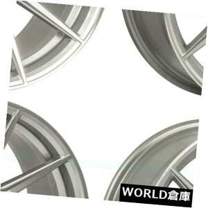 �C�O�A���z�C�[�� 18x8.5 F1R F101 5x112 42�}�V���V���o�[�z�C�[�������Z�b�g�i4�j 18x8.5 F1R F101 5x112 42 Machine Silver Wheels Rims Set(4) �y���s�A���i�z