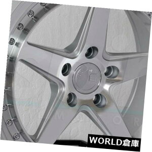 COAzC[ 18x9.5 Aodhan DS05 DS5 5x114.3 15Vo[zC[Zbgi4j 18x9.5 Aodhan DS05 DS5 5x114.3 15 Silver Wheels Rims Set(4)