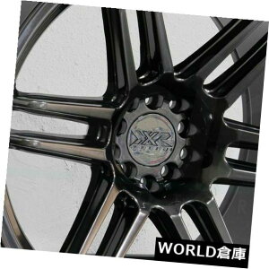 �C�O�A���z�C�[�� 18x9.75 XXR 558 5x100 / 5x114.3 36�N�����u���b�N�z�C�[�������Z�b�g�i4�j 18x9.75 XXR 558 5x100/5x114.3 36 Chromium Black Wheels Rims Set(4) �y���s�A���i�z