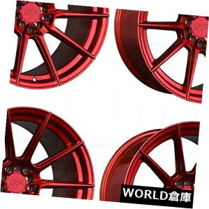 海外輸入ホイール 18x10.5 XXR 567 5x100 / 5x114.3 20キャンディレッドホイールリムセット(4) 18x10.5 XXR 567 5x100/5x114.3 20 Candy Red Wheels Rims Set(4)