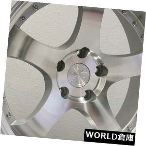 COAzC[ 18x10.5 Aodhan AH03 AH3 5x100 35Vo[zC[Zbgi4j 18x10.5 Aodhan AH03 AH3 5x100 35 Silver Wheels Rims Set(4)