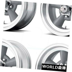 �C�O�A���z�C�[�� 17x7 American Racing VN309 Tt O 5x114.3 / 5x4.5 0�V���o�[�}�V�����b�v�z�C�[���Z�b�g�i4�j 17x7 American Racing VN309 Tt O 5x114.3/5x4.5 0 Silver Machine Lip Wheels Set(4) �y���s�A���i�z