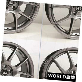 海外輸入ホイール 17x7.5エンケイYS5 5x100 45ハイパーブラックホイールリムセット（4） 17x7.5 Enkei YS5 5x100 45 Hyper Black Wheels Rims Set(4) 【並行輸入品】