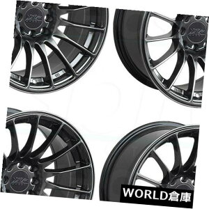 �C�O�A���z�C�[�� 18x9.75 XXR 550 5x100 / 5x114.3 36�N�����u���b�N�z�C�[�������Z�b�g�i4�j 18x9.75 XXR 550 5x100/5x114.3 36 Chromium Black Wheels Rims Set(4) �y���s�A���i�z