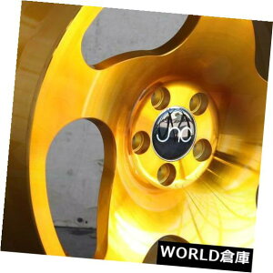 �C�O�A���z�C�[�� 18x8.5 / 18x9.5 JNC 036 JNC036 5x100 35/38�g�����X�y�A�����g�S�[���h�z�C�[��New set�i4�j 18x8.5/18x9.5 JNC 036 JNC036 5x100 35/38 Transparent Gold Wheel New set(4)