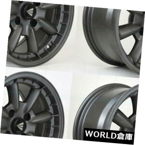 �C�O�A���z�C�[�� 16x7 Enkei Compe 4x100 38�K�����^���y�C���g�z�C�[�������Z�b�g�i4�j 16x7 Enkei Compe 4x100 38 Gunmetal Paint Wheels Rims Set(4)