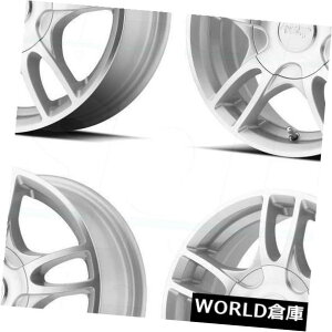 �C�O�A���z�C�[�� 17x7.5 AR919 Estrella 2 5x114.3 / 5x4.5 / 5x120 45�V���o�[�}�V���z�C�[���Z�b�g�i4�j 17x7.5 AR919 Estrella 2 5x114.3/5x4.5/5x120 45 Silver Machine Wheels Set(4) �y���s�A���i�z