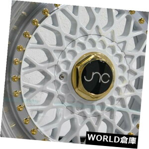 �C�O�A���z�C�[�� 18x8.5 JNC 004S JNC004S 5x100 / 5x114.3 30�z���C�g�}�V�����b�v�B �z�C�[�������Z�b�g�i4�j 18x8.5 JNC 004S JNC004S 5x100/5x114.3 30 White Machine Lip. Wheel Rims set(4) �y���s�A���i�z