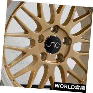 �C�O�A���z�C�[�� 18x8 JNC 005 JNC005 5x120 34�S�[���h�}�V�����b�v�z�C�[��New set�i4�j 18x8 JNC 005 JNC005 5x120 34 Gold Machine Lip Wheel New set(4) �y���s�A���i�z