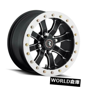 COAzC[ 512C`Raceline A71}or[YbNzC[12x7 4x115 10̃̃Zbg Set of 5 12" Raceline A71 Mamba Beadlock Wheels 12x7 4x115 10 Black Rims