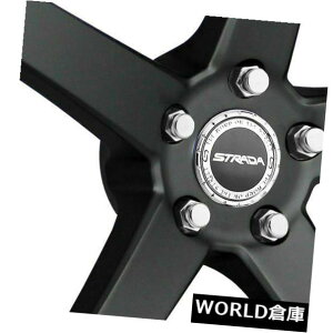 COAzC[ 18x8 Strada S35 Perfetto 5x108 40ubNzC[Zbgi4j 18x8 Strada S35 Perfetto 5x108 40 Black Wheels Rims Set(4)