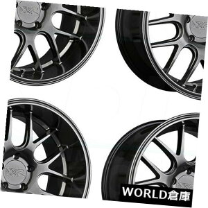 �C�O�A���z�C�[�� 18x10.5 XXR 530D 5x114.3 20�N�����u���b�N�z�C�[�������Z�b�g�i4�j 18x10.5 XXR 530D 5x114.3 20 Chromium Black Wheels Rims Set(4) �y���s�A���i�z